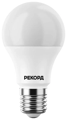 Лампа светодиодная РЕКОРД LED А60  7W Е27 3000К, слайд 3